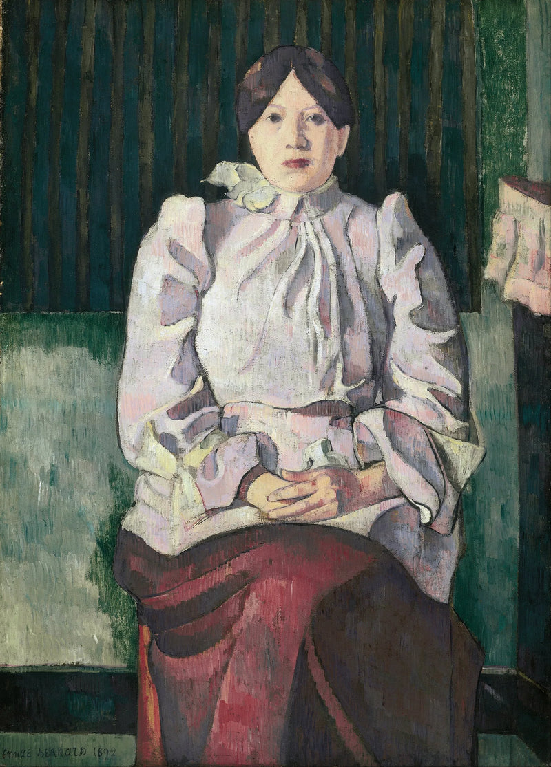 Portræt af Marie Lemasson - Émile Bernard