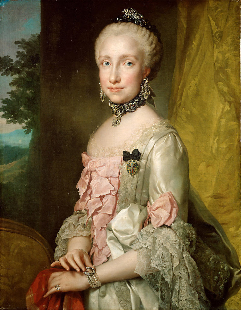 Portræt af Marie-Louise af Spanien - Anton Raphael Mengs