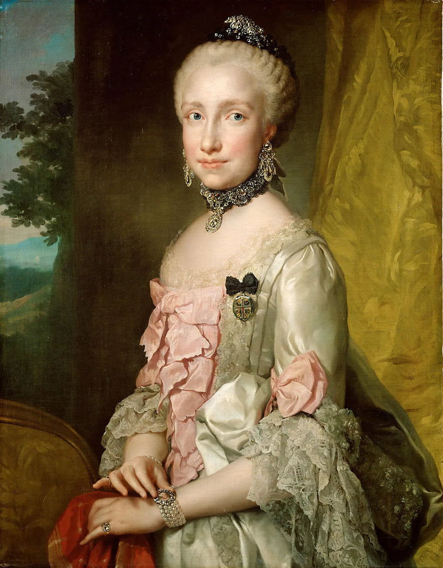 Portræt af Marie-Louise af Spanien - Anton Raphael Mengs