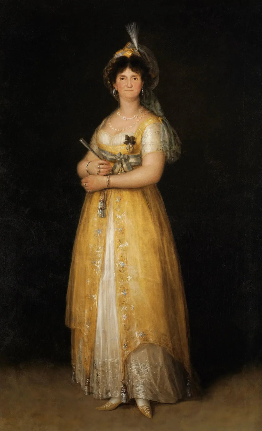 Portræt af Marie-Louise af Parma - Francisco de Goya