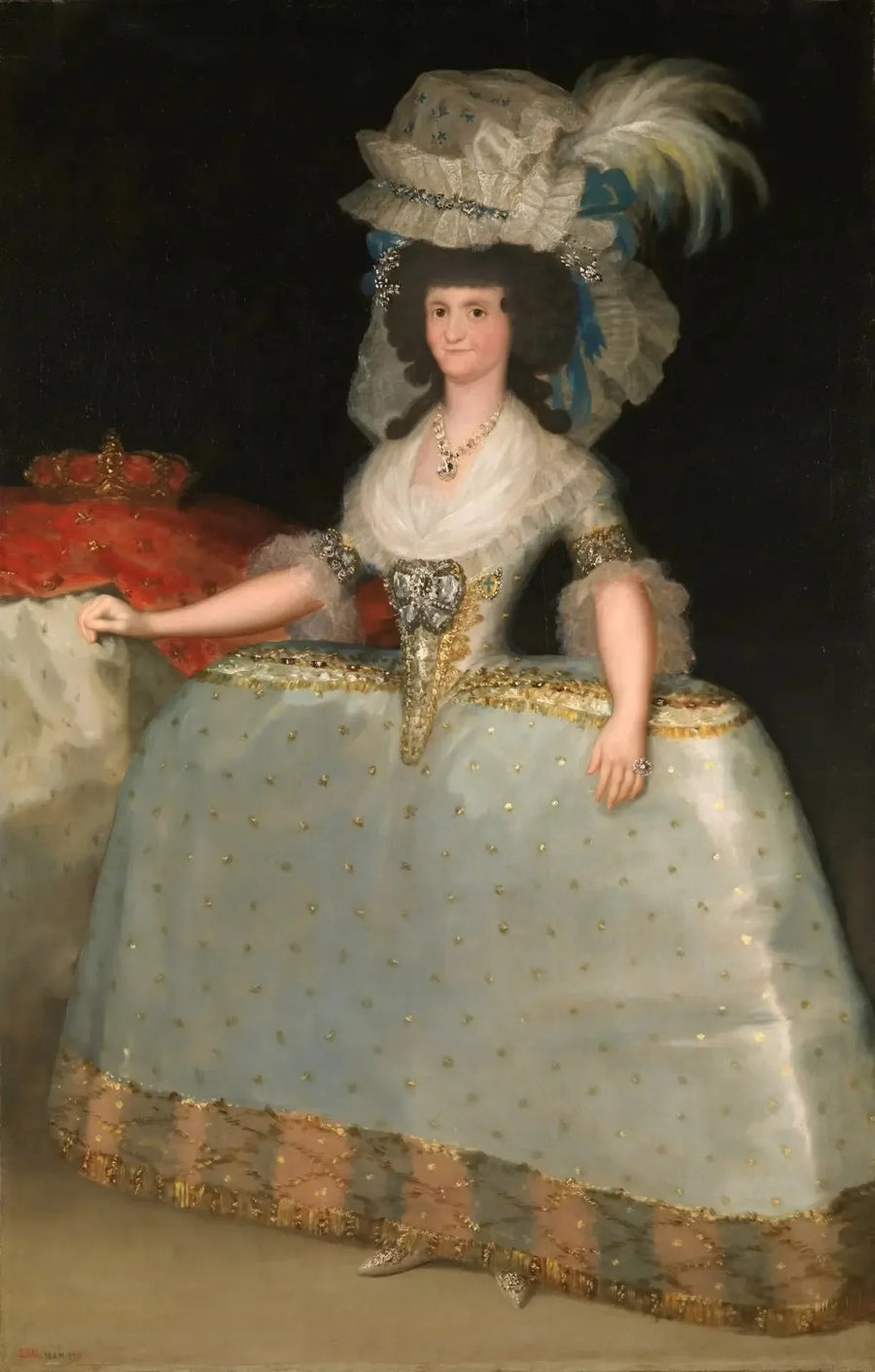 Portræt af Marie-Louise af Parma - Francisco de Goya