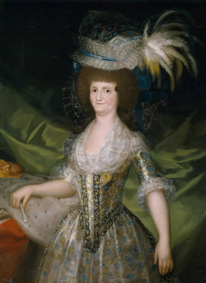 Portræt af Marie-Louise af Parma, dronning af Spanien - Francisco de Goya