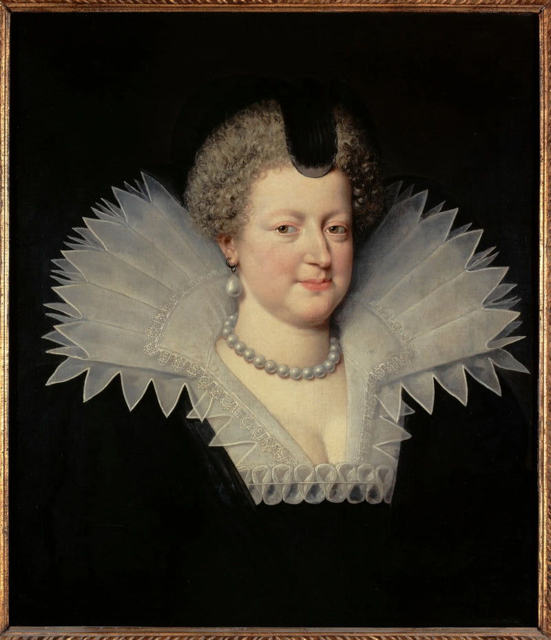 Portrait de Marie de Médicis (1573-1642), dronning af Frankrig - Frans Pourbus den Yngre