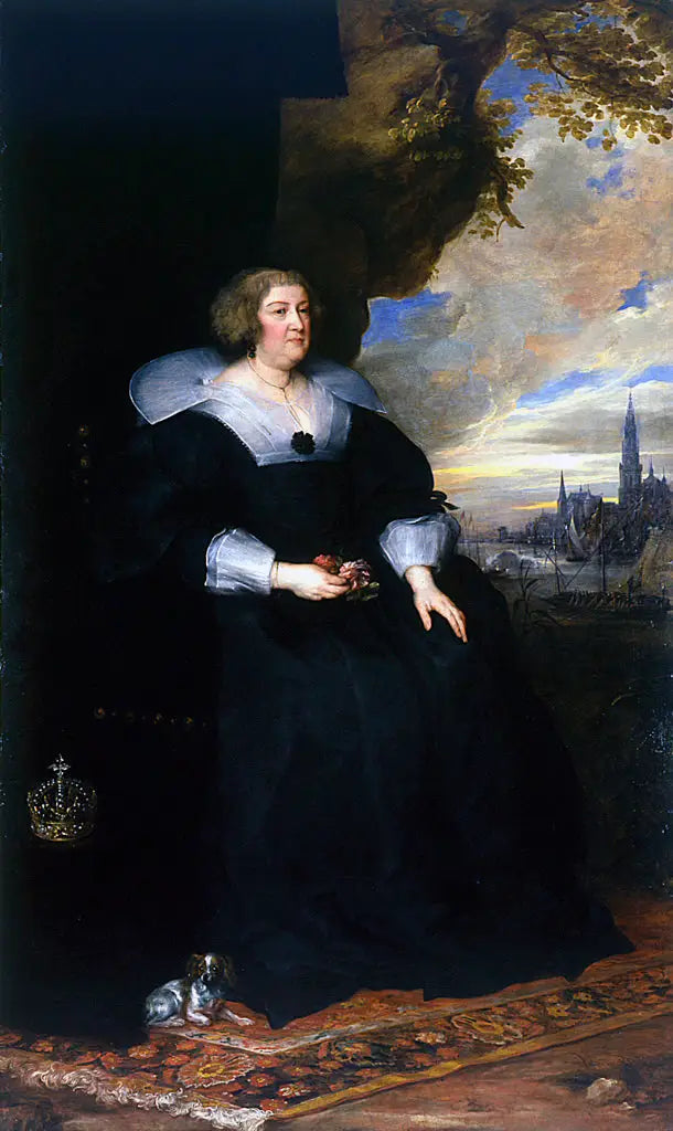 Marie de Médicis' portræt - Antoine van Dyck