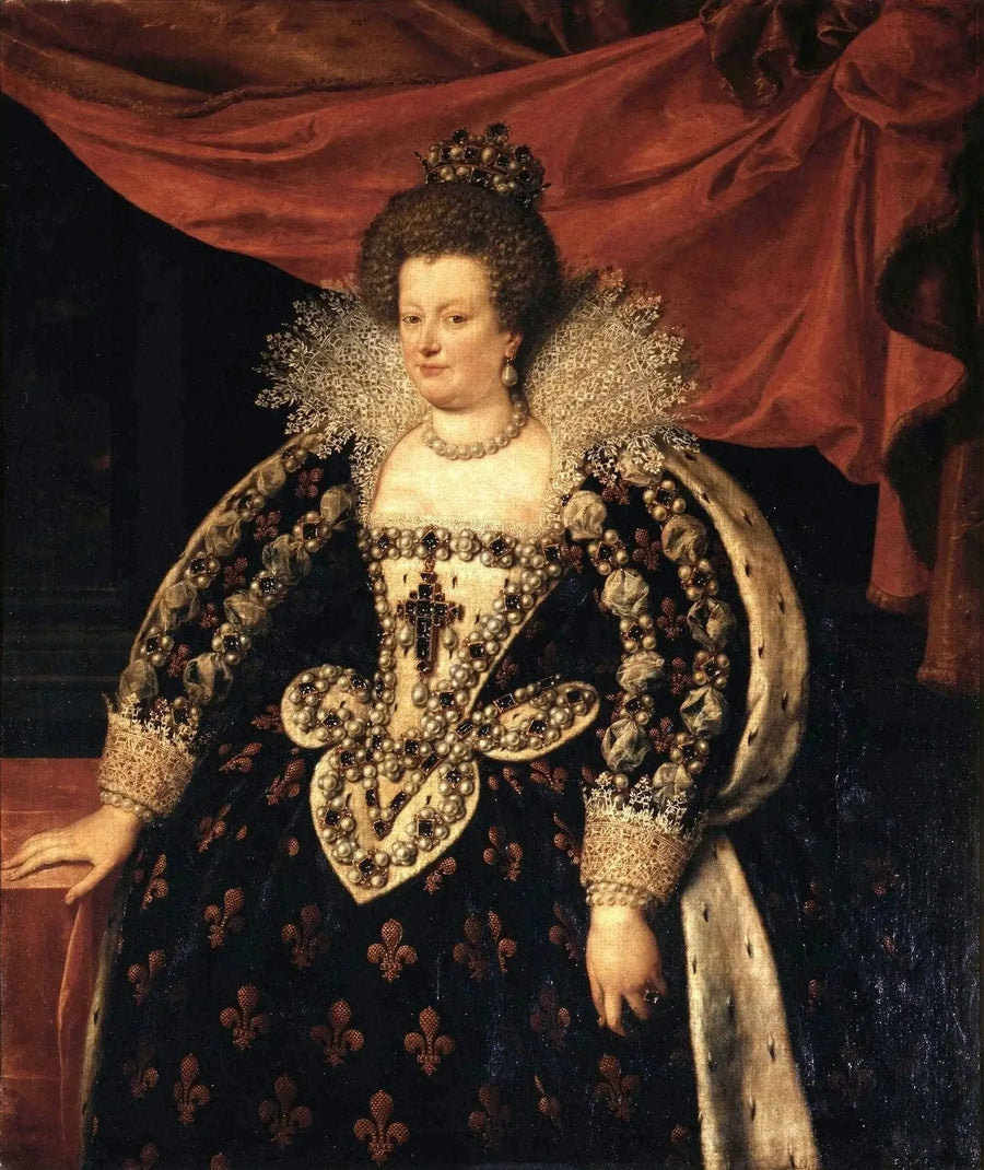 Marie de Médicis portræt - Frans Pourbus den Yngre