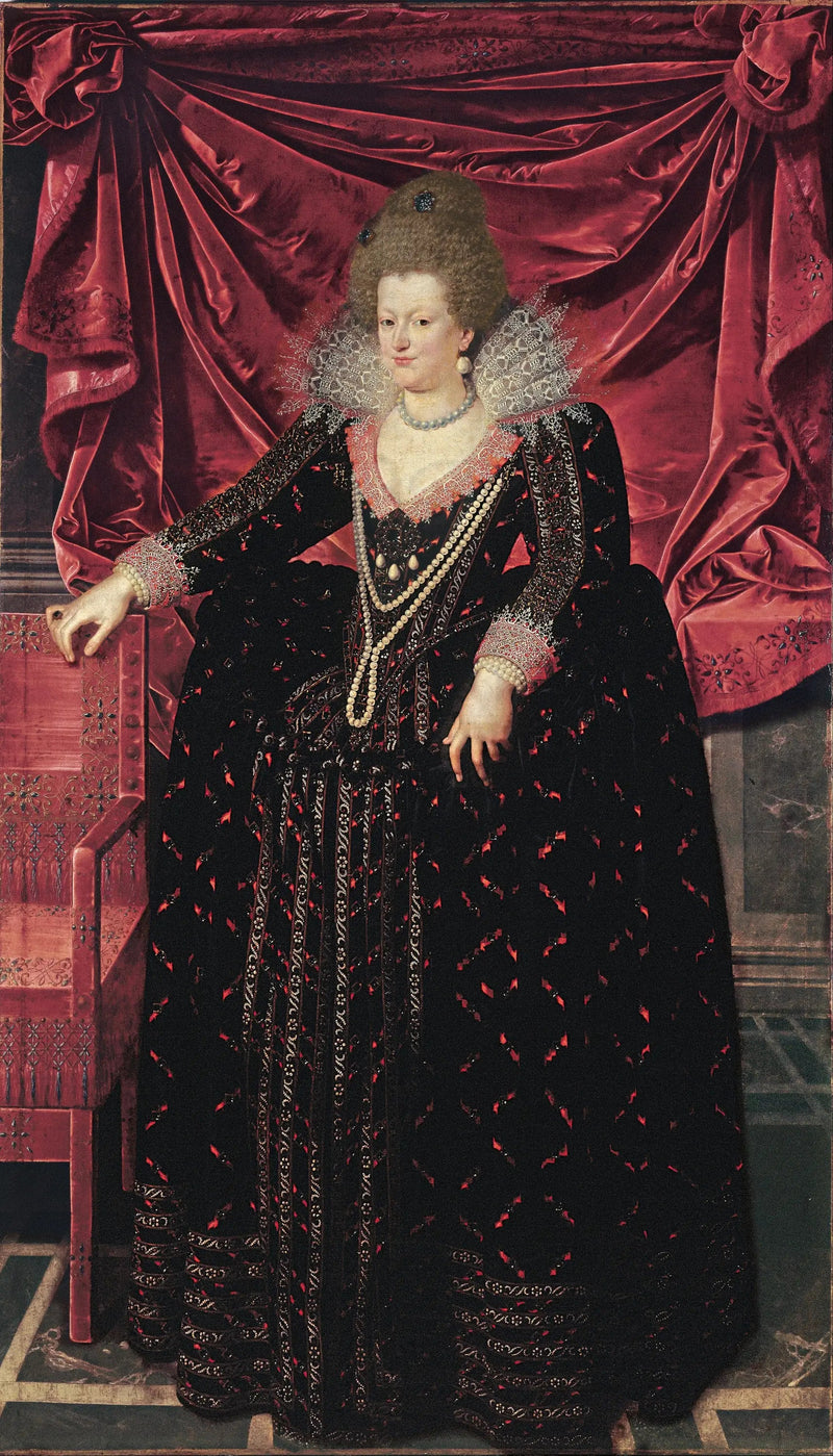 Marie de Médicis portræt - Frans Pourbus den Yngre