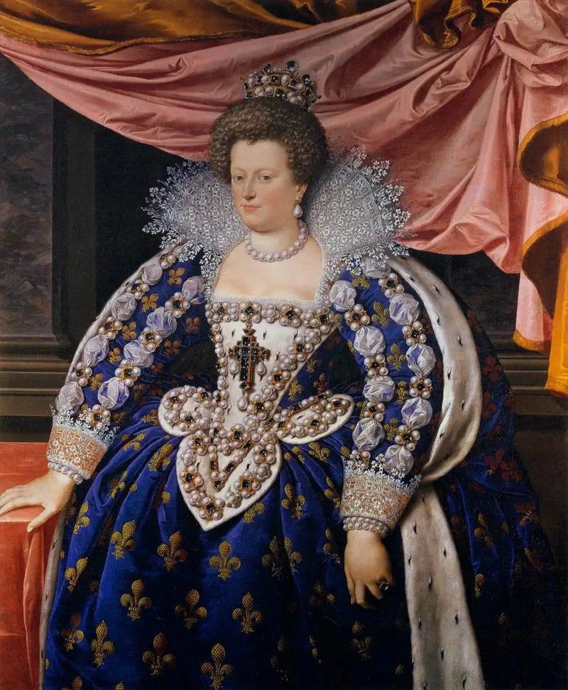 Marie de Médicis portræt - Frans Pourbus den Yngre
