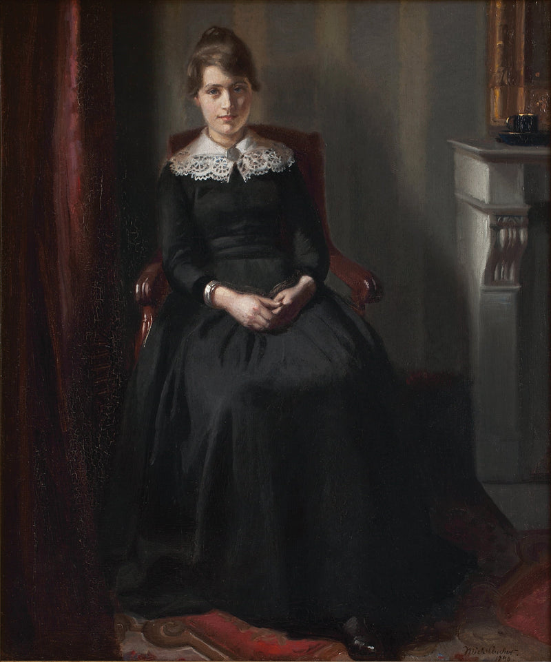 Portræt af Marie Triepcke - Michael Peter Ancher