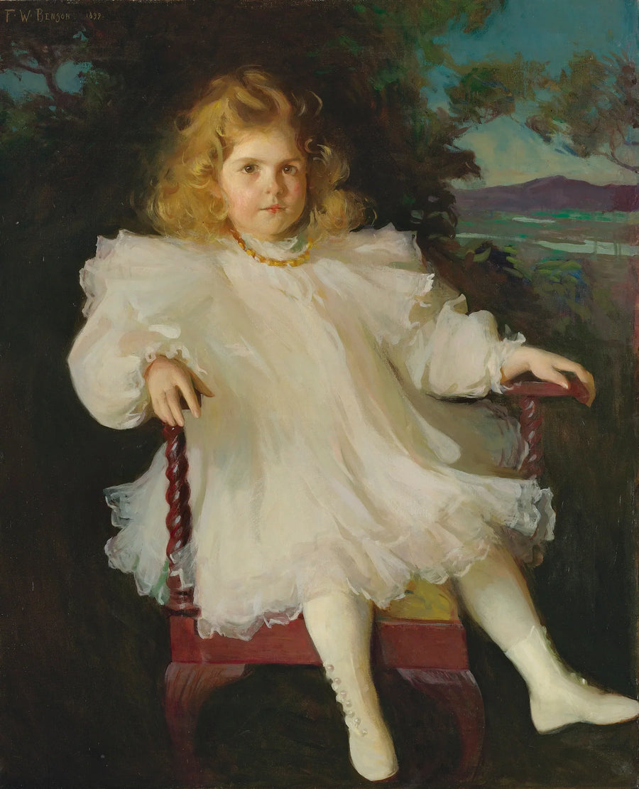 Portræt af Marjorie Coldwell Westinghouse - Frank Weston Benson