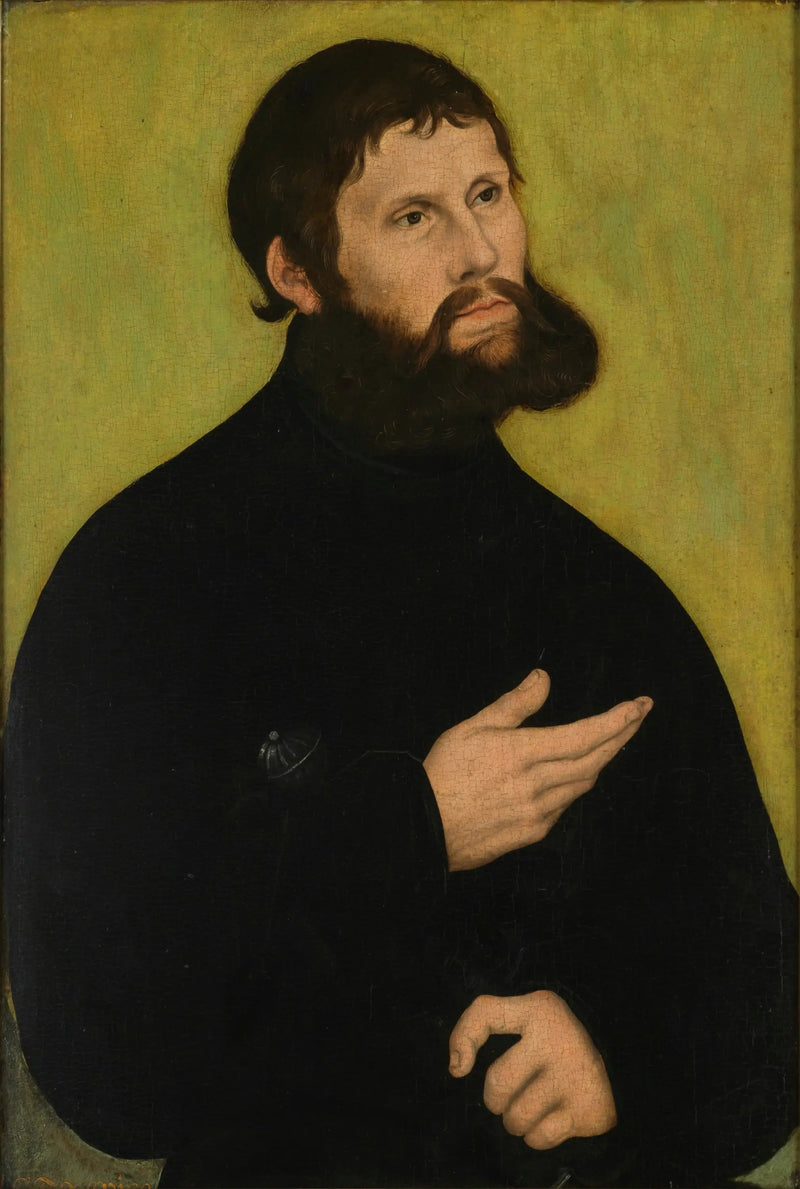 Portræt af Martin Luther som Junker Jörg - Lucas Cranach den Ældre