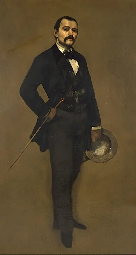 Max Buchon portræt - Gustave Courbet