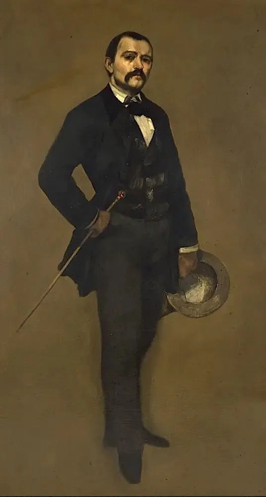 Max Buchon portræt - Gustave Courbet