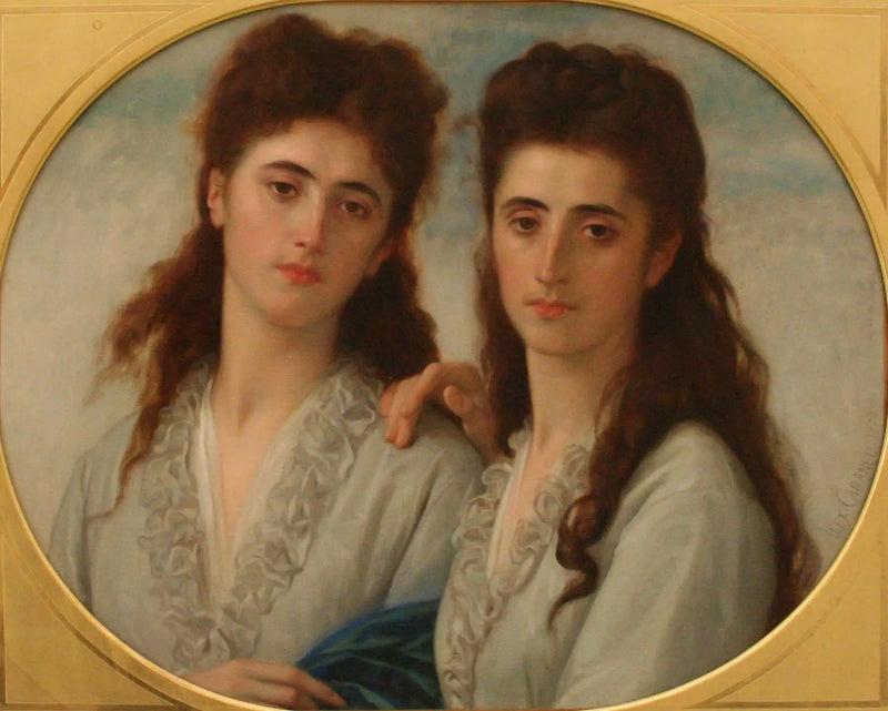 Portræt af mine damer Sophie og Berthe Cabanel - Alexandre Cabanel