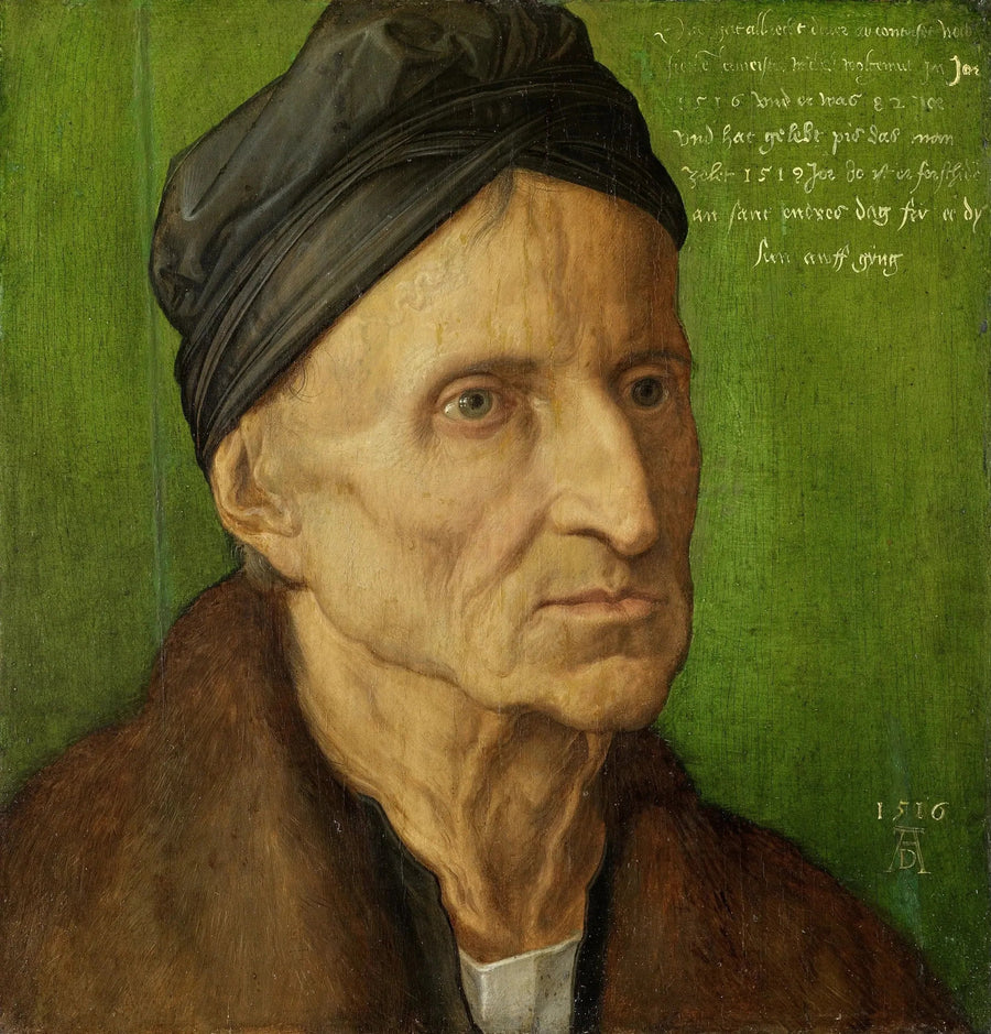 Portrait af Michael Wolgemut - Albrecht Dürer