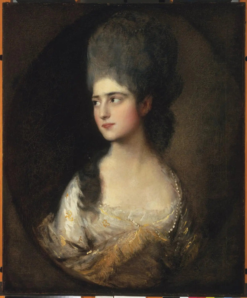 Portræt af Frøken Elizabeth Linley [senere fru Richard Brinsley Sheridan] - Thomas Gainsborough