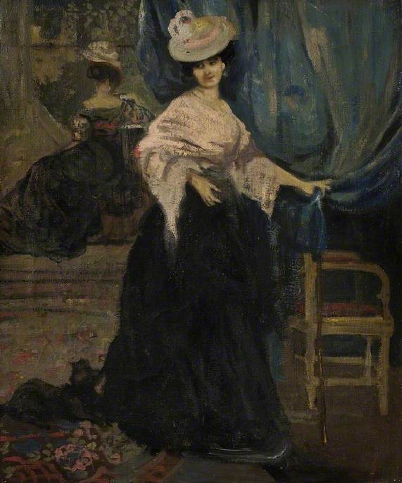 Portræt af fru Amy Halford - Charles Conder