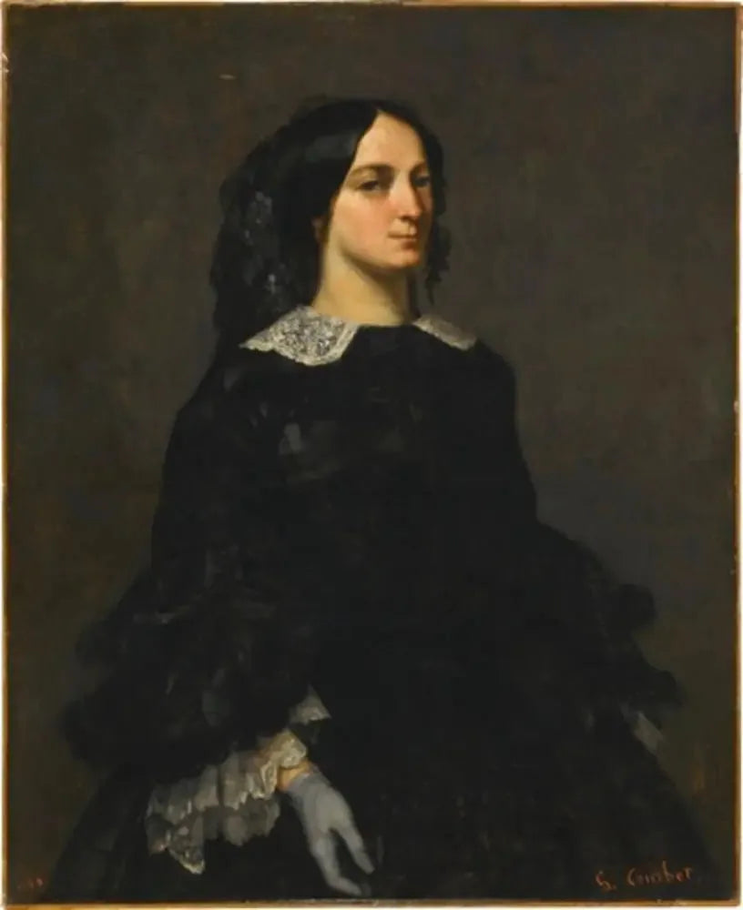 Mme Charles Maquet portræt - Gustave Courbet