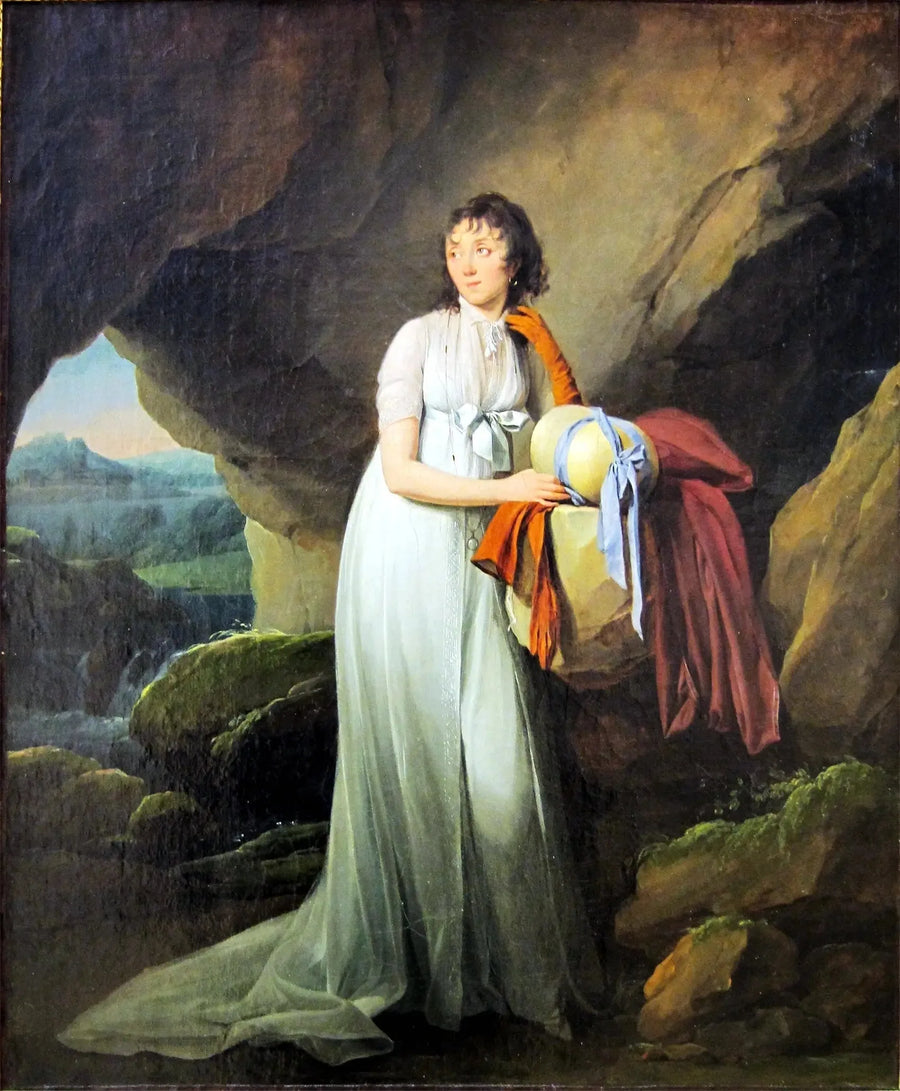 Portræt af fru d'Aucourt de Saint-Just - Louis-Léopold Boilly