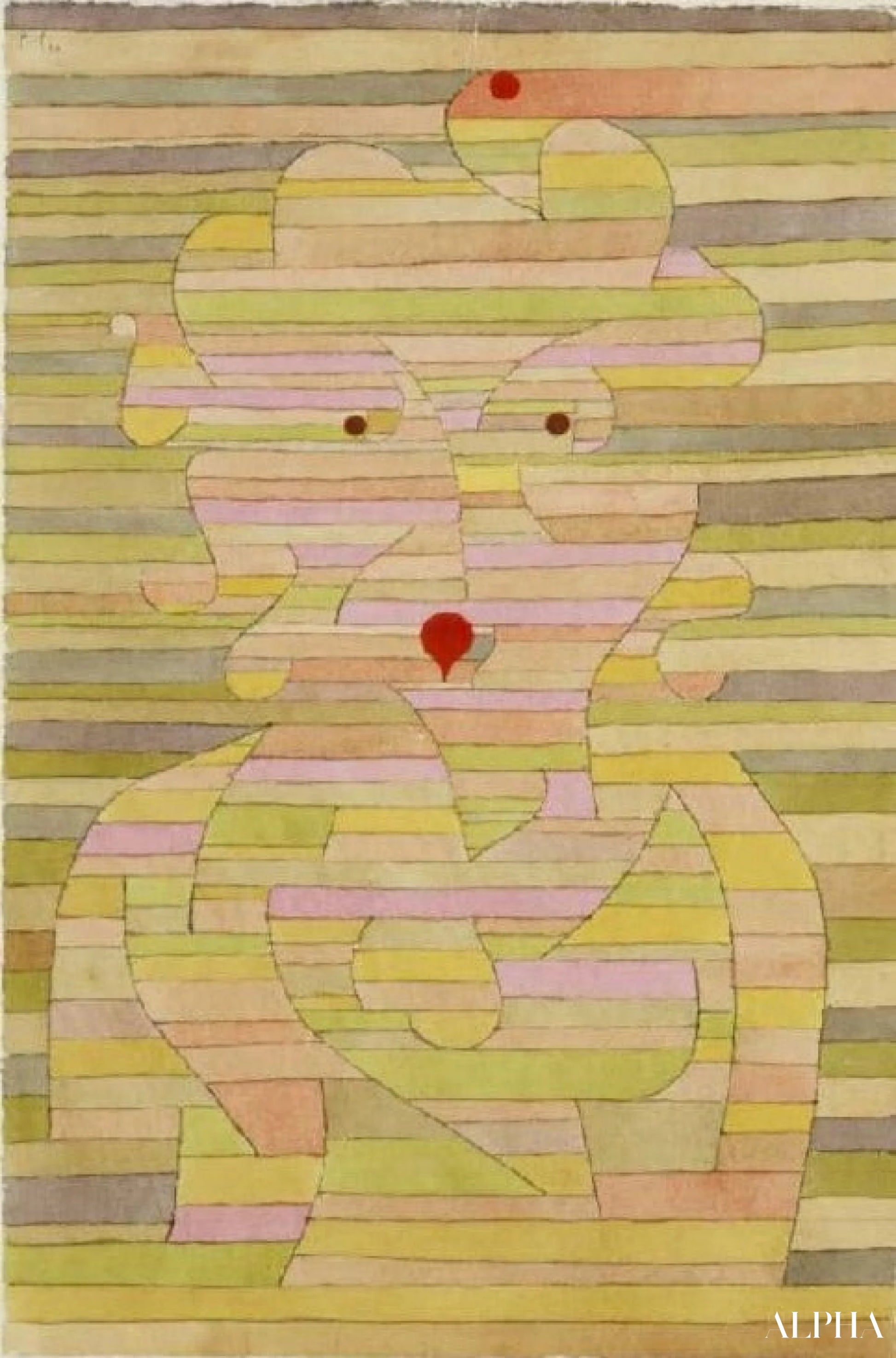 Portrait de Mme Gl. - Paul Klee - Reproductions de tableaux et peintures haut de gamme