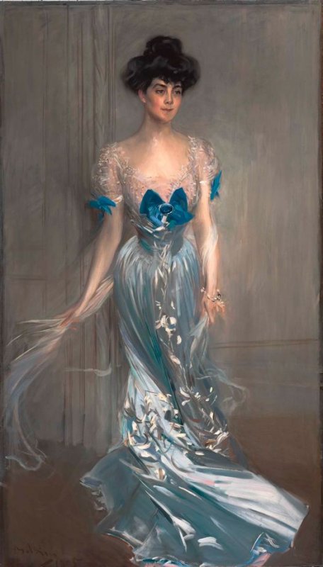Portræt af fru Graham Fair Vanderbilt (født Virginia Graham Fair) - Giovanni Boldini