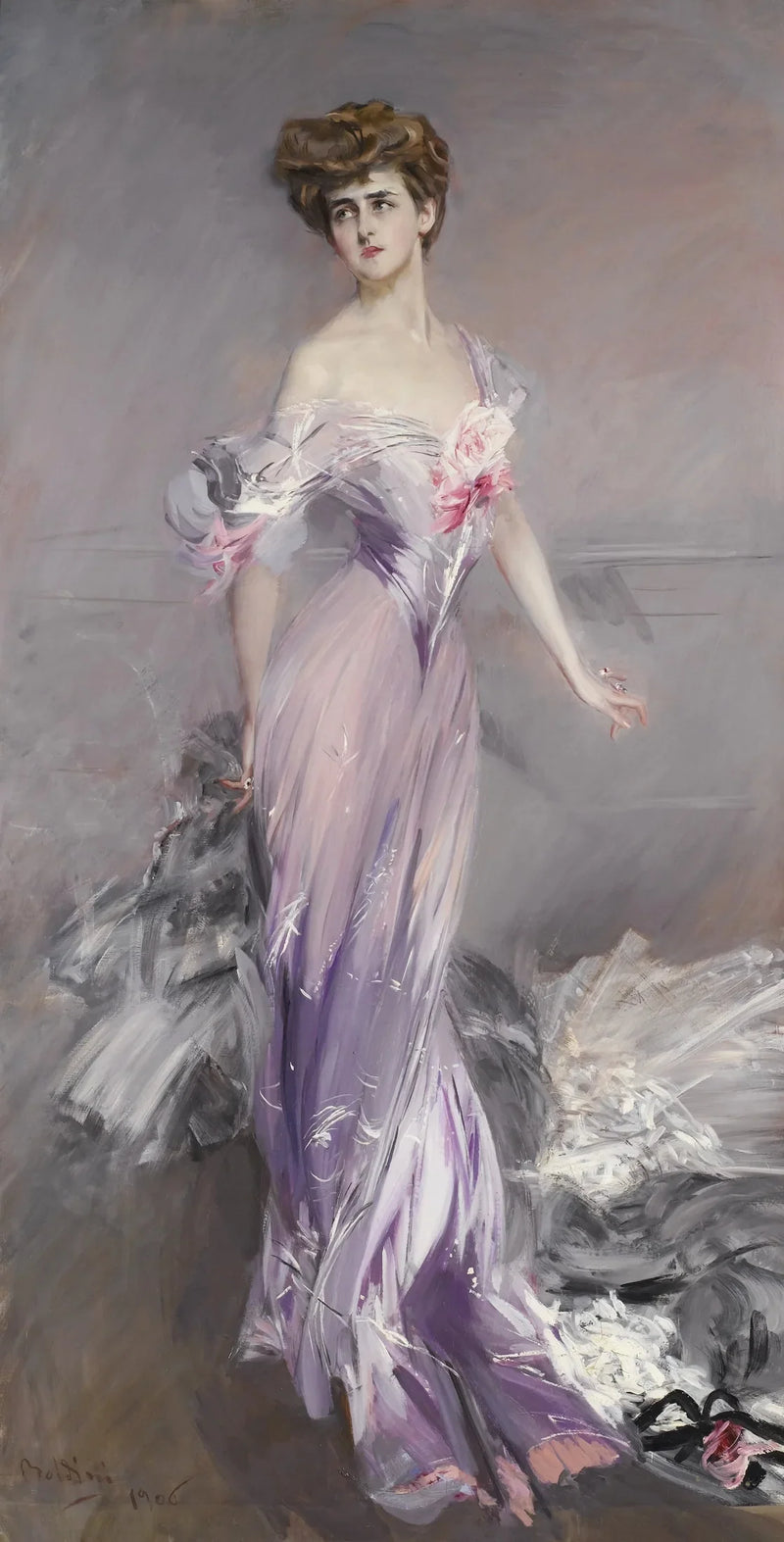 Portræt af fru Howard Johnston - Giovanni Boldini