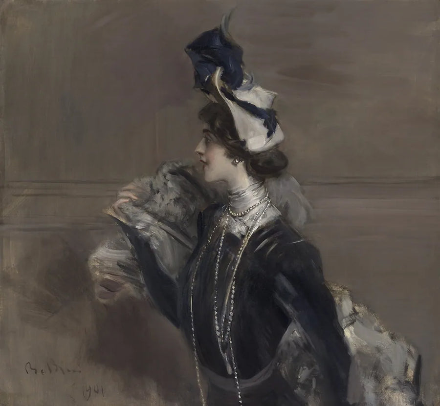 Portræt af fru Lina Cavalieri - Giovanni Boldini