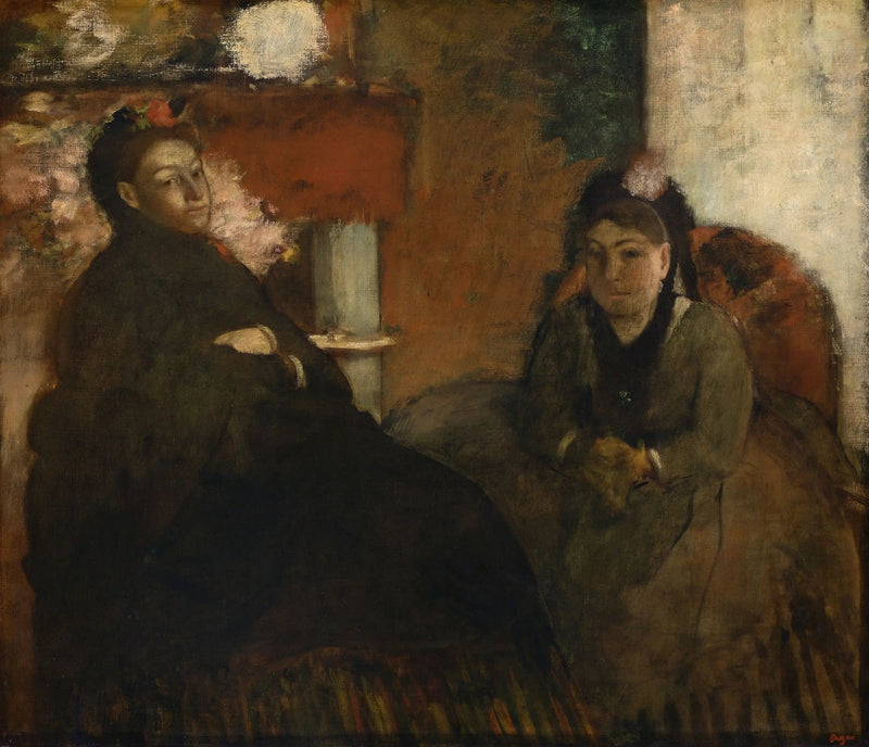 Portræt af fru Lisle og fru Loubens - Edgar Degas