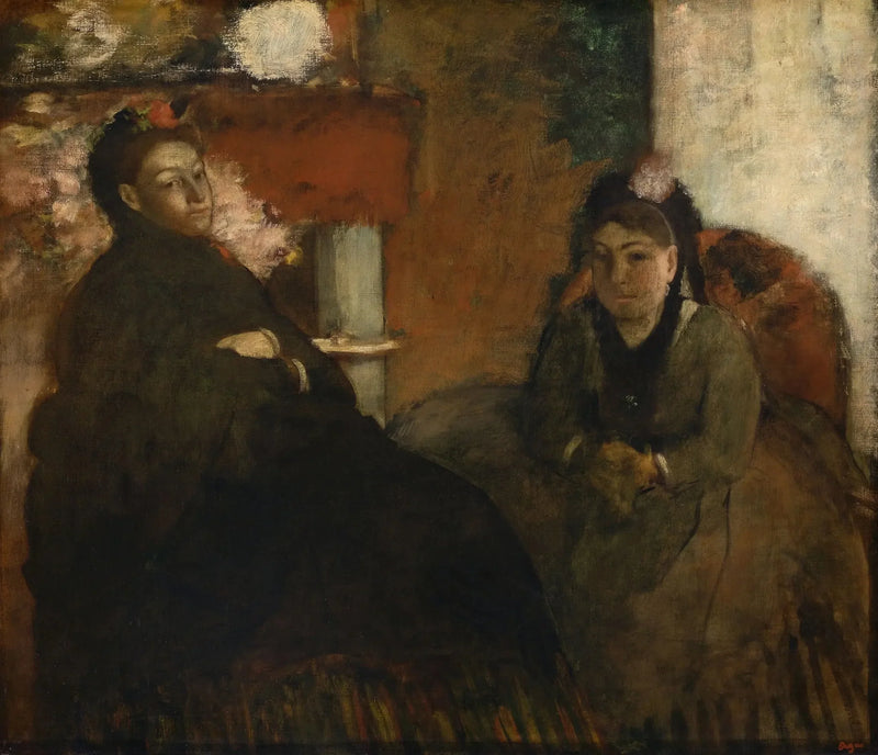 Portræt af fru Lisle og fru Loubens - Edgar Degas