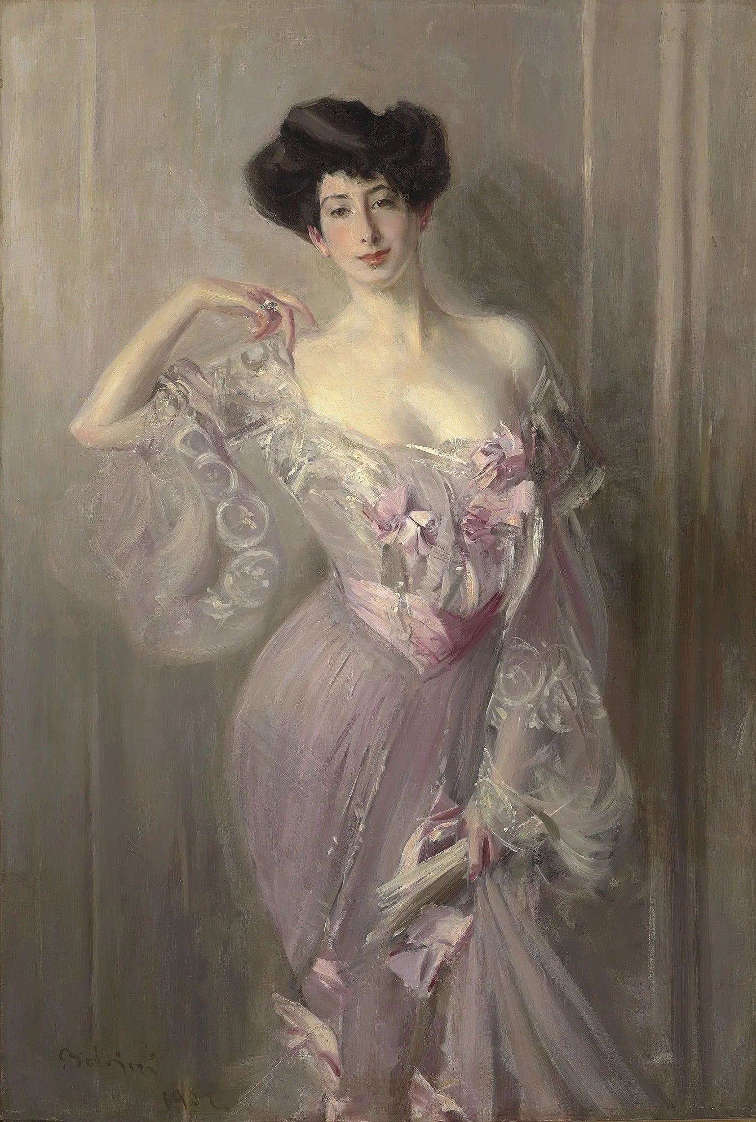 Portrait de Mme Wertheimer - Giovanni Boldini image 1 reproduction artisanale de tableau