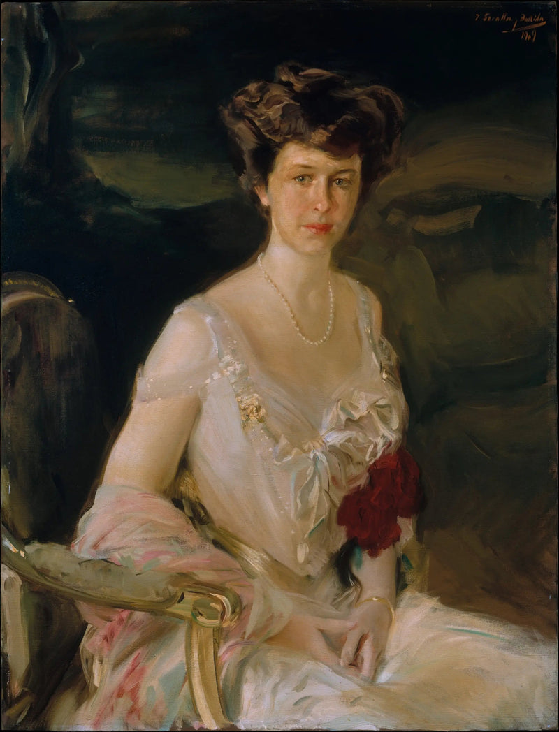 Portræt af fru Winthrop W. Aldrich - Joaquín Sorolla