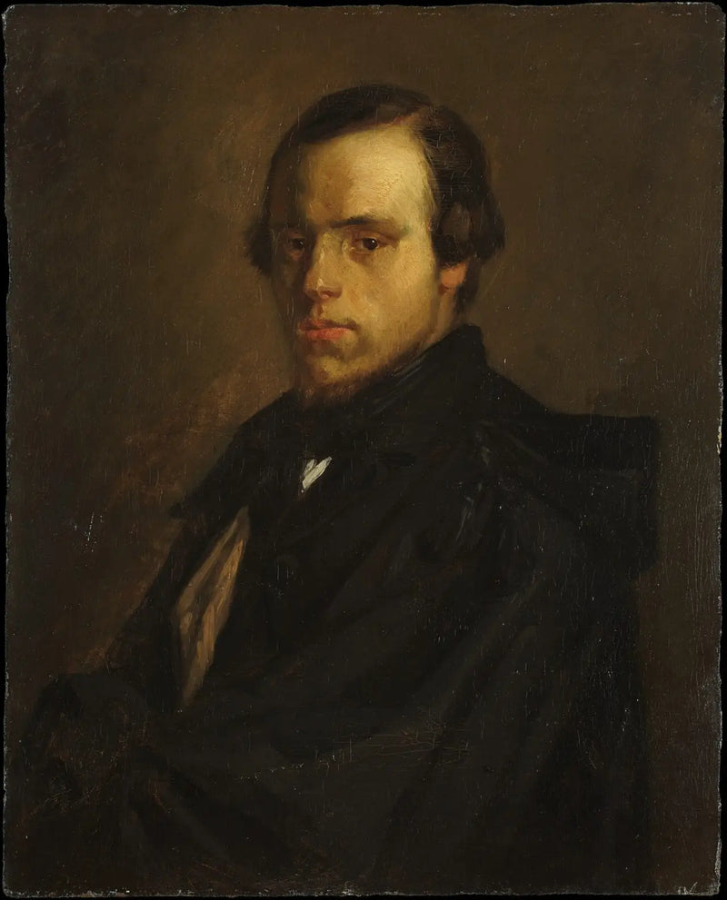 Portrait af Monsieur le Courtois, svoger til kunstneren - Jean-François Millet