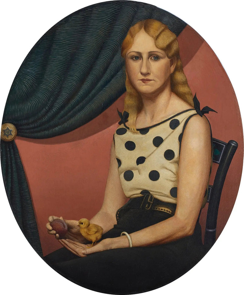 Portræt af Nan - Grant Wood