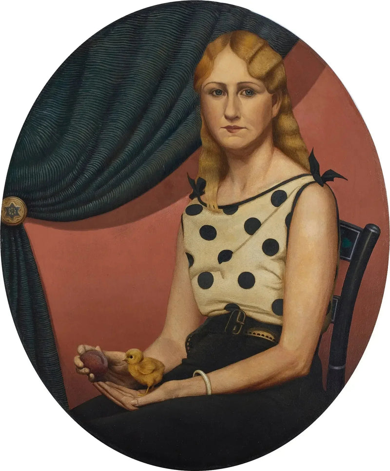 Portræt af Nan - Grant Wood