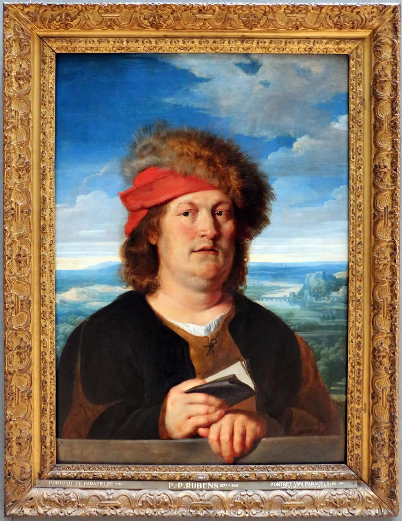 Portræt af Paracelse - Peter Paul Rubens
