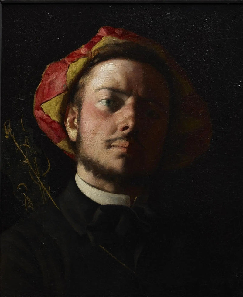 Portræt af Paul Verlaine som en troubadour - Frédéric Bazille