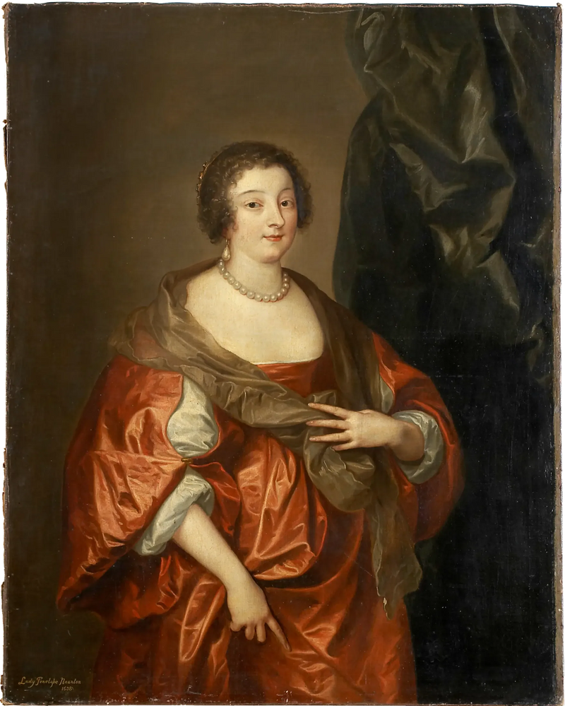 Portræt af Pénélope Naunton, Lady Herbert - Antoine van Dyck