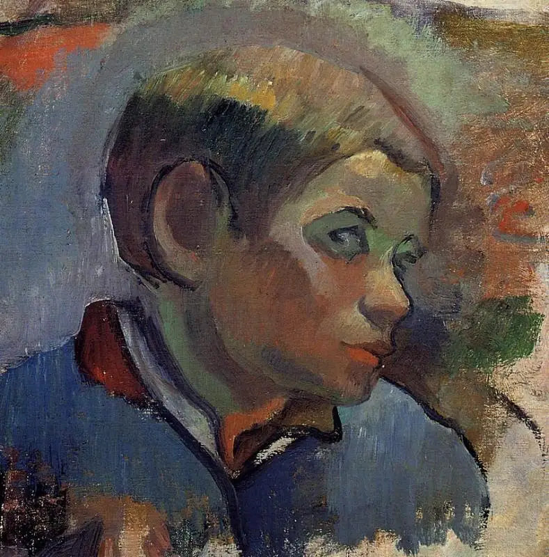 Portræt af lille dreng - Paul Gauguin