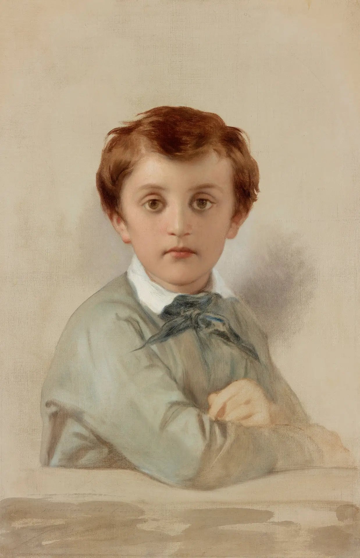 Portrait de Philippe-Grégoire Delaroche fils cadet de l’artiste - Paul Delaroche - Alpha Reproduction