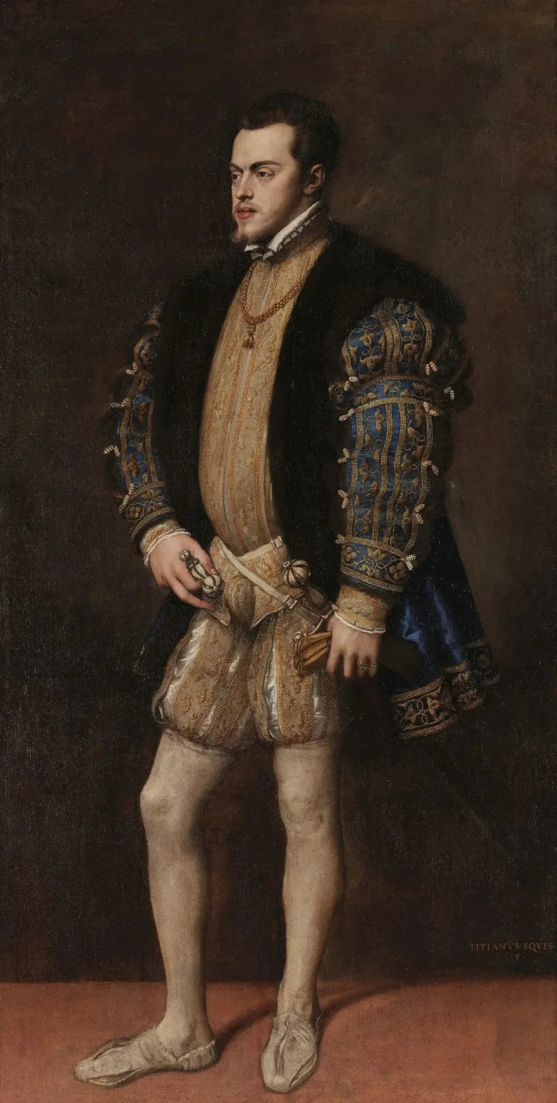 Portræt af Filip II - Titian