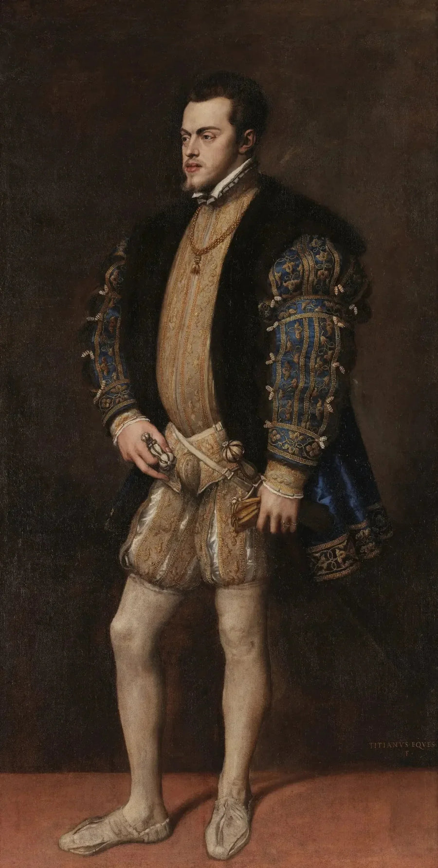 Portræt af Filip II - Titian