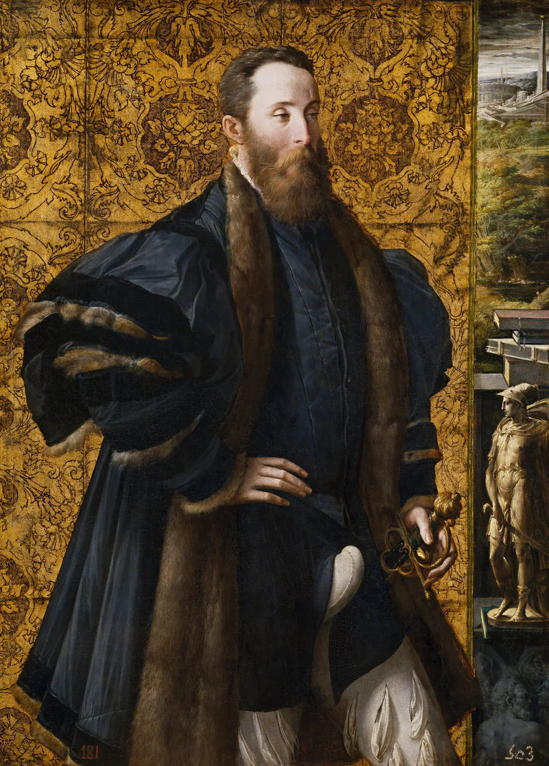 Portræt af Pier Maria Rossi de San Secondo - Parmigianino