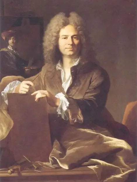 Portræt af Pierre Drevet - Hyacinthe Rigaud