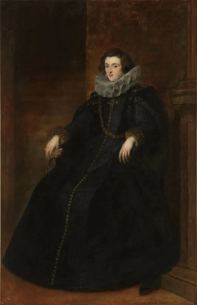 Portræt af Policena Spinola, marchioness af Leganés - Antoine van Dyck