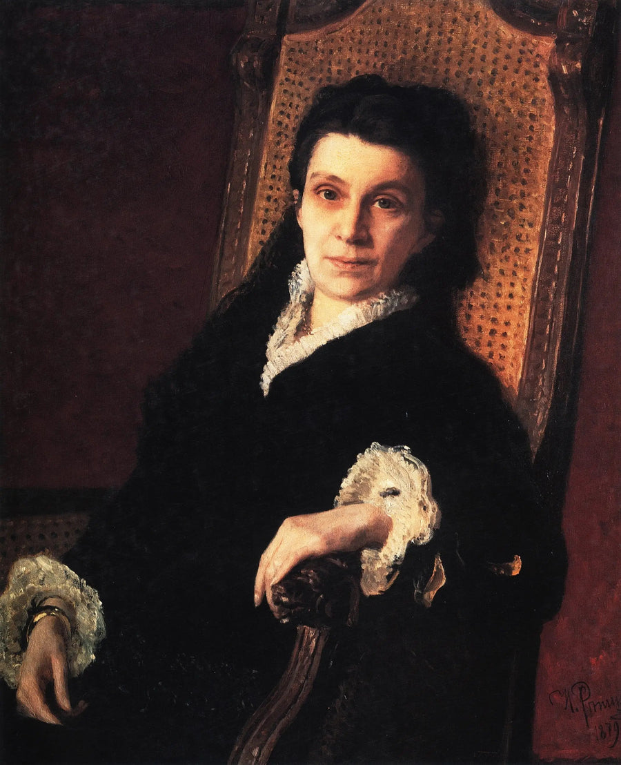 Portræt af Poliksena Stepanovna Stasova - Ilya Repin