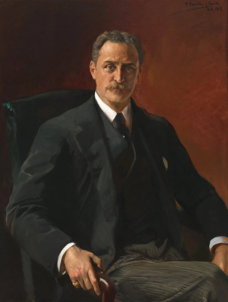 Portræt af Robert Bacon, 39. udenrigsminister under præsident Theodore Roosevelt - Joaquín Sorolla
