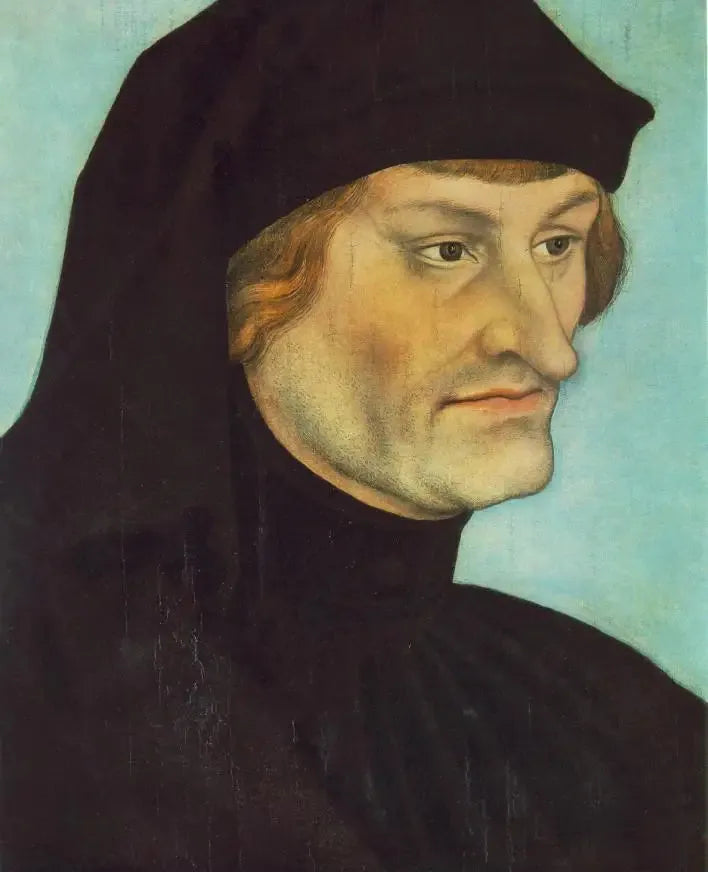 Portræt af Rudolph Agricola eller Portræt af Johannes Geiler von Kaysersberg - Lucas Cranach den Ældre