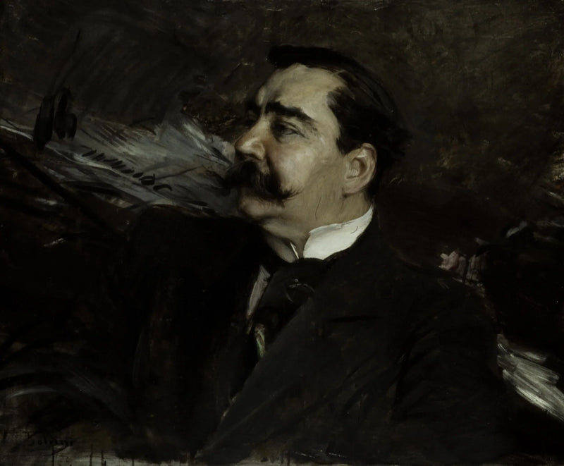 Portræt af Ruggiero Leoncavallo, 1858-1919 - Giovanni Boldini