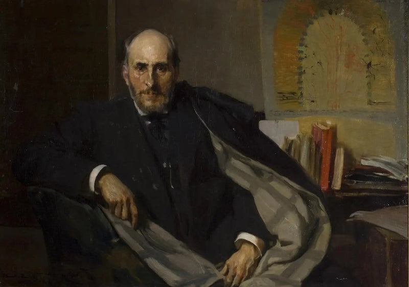 portræt af Santiago Ramón y Cajal - Joaquín Sorolla