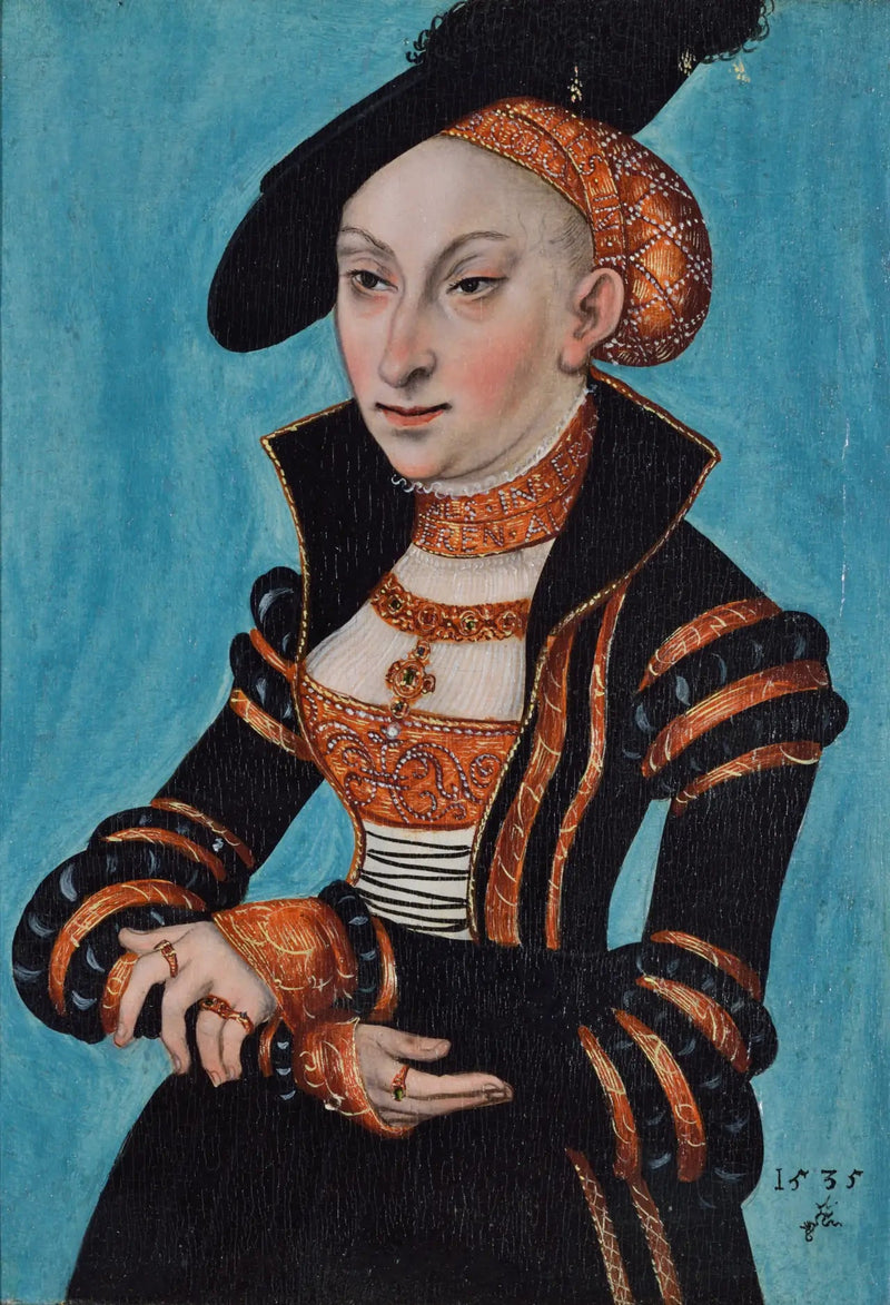Portræt af Sibylle af Sachsen - Lucas Cranach den Ældre