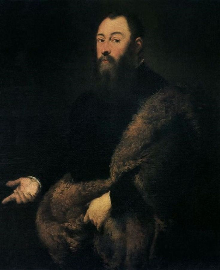 Sigismond II Auguste (1520–1572) portræt - Jacopo Tintoretto